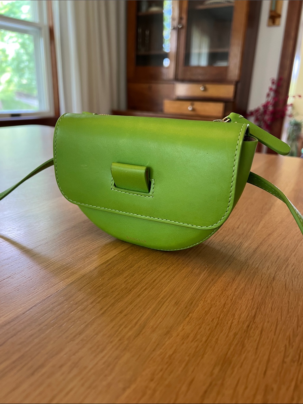 Wandler Green Anna Leather Belt/Shoulder Bag